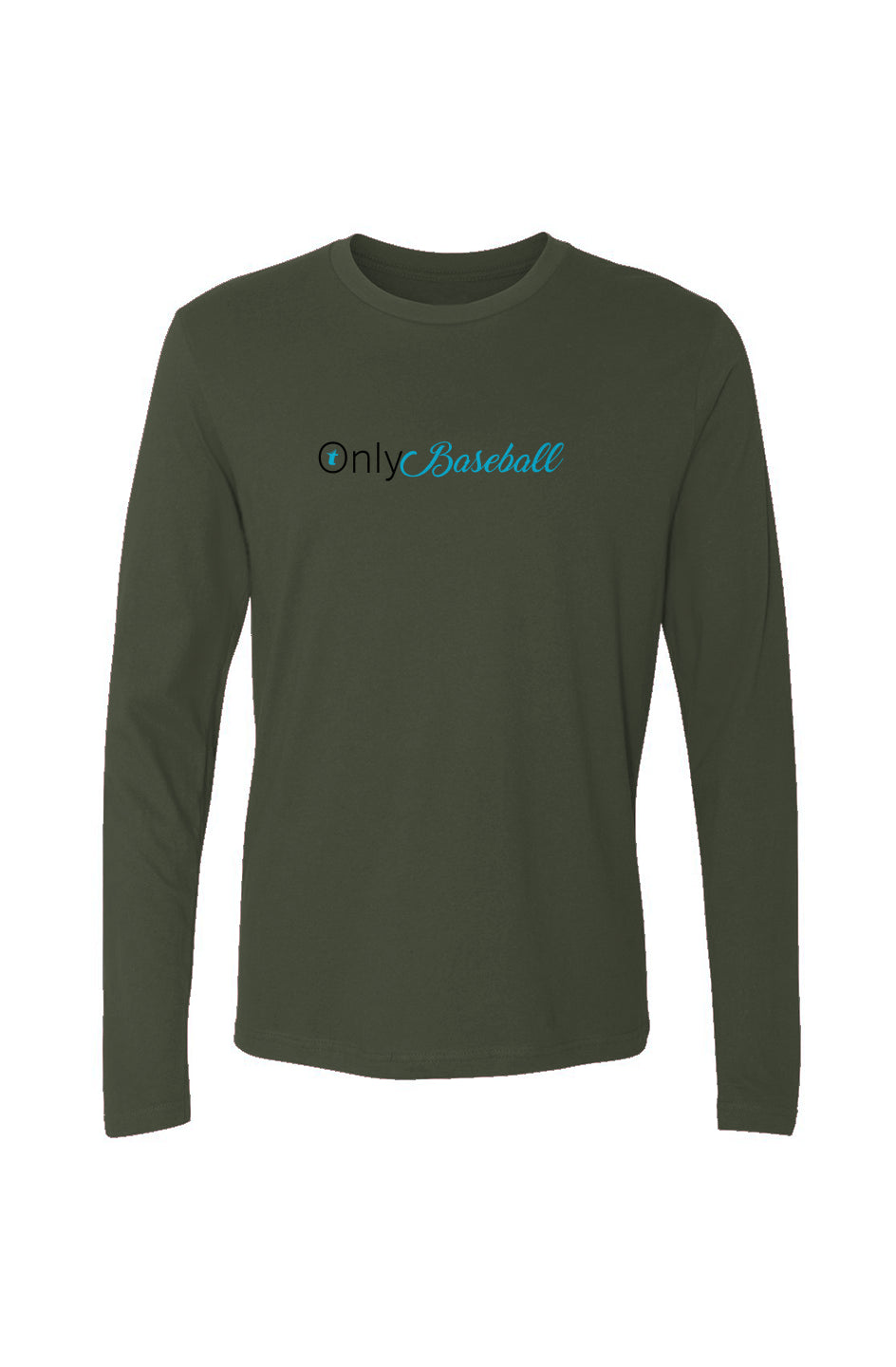 Men's Cotton Long-Sleeve Crew- military