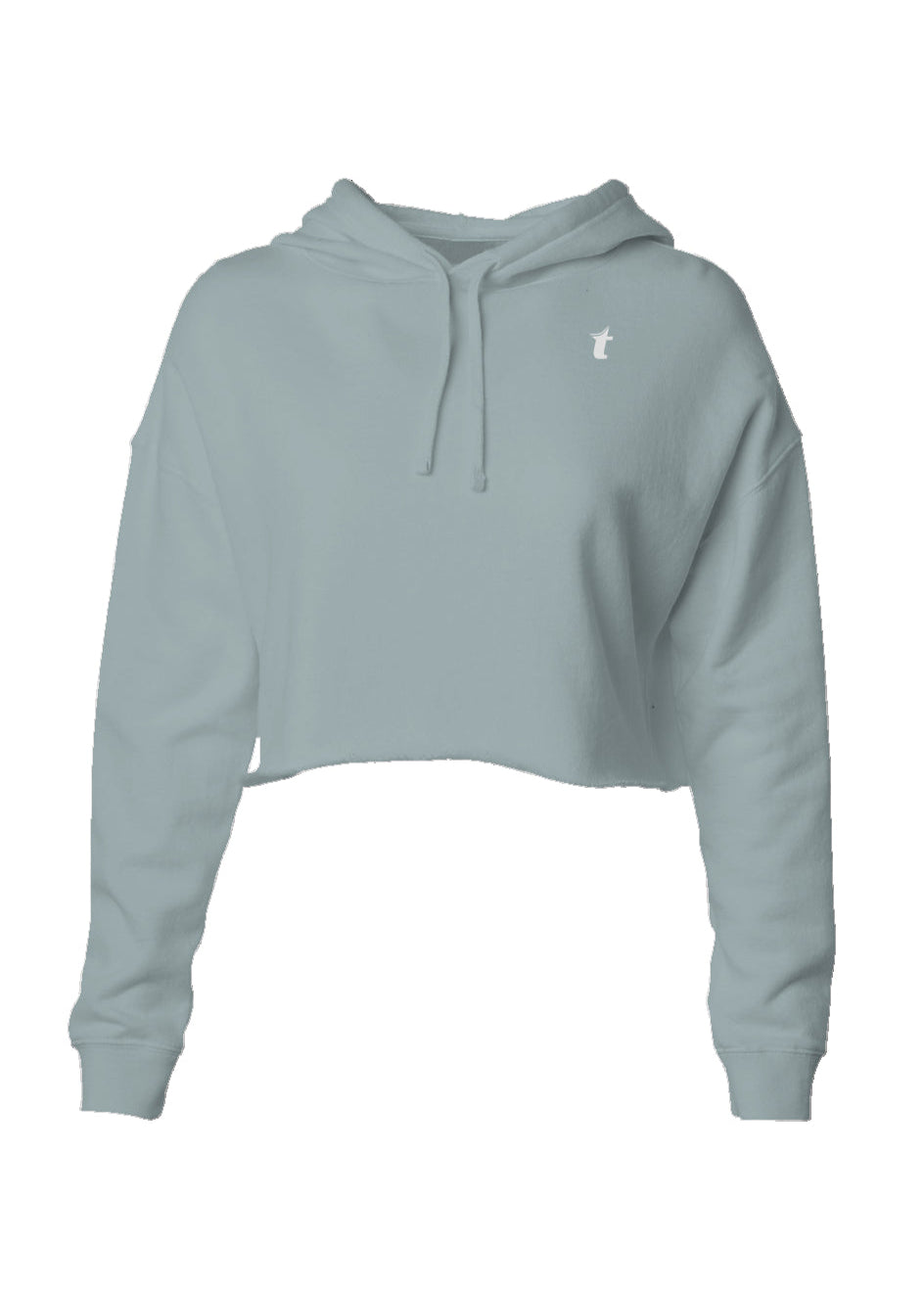 Lightweight Crop Hoodie- sage