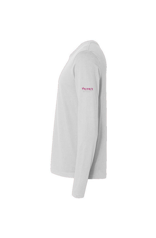 Men's Long-Sleeve Tuna Baseball Drip- white