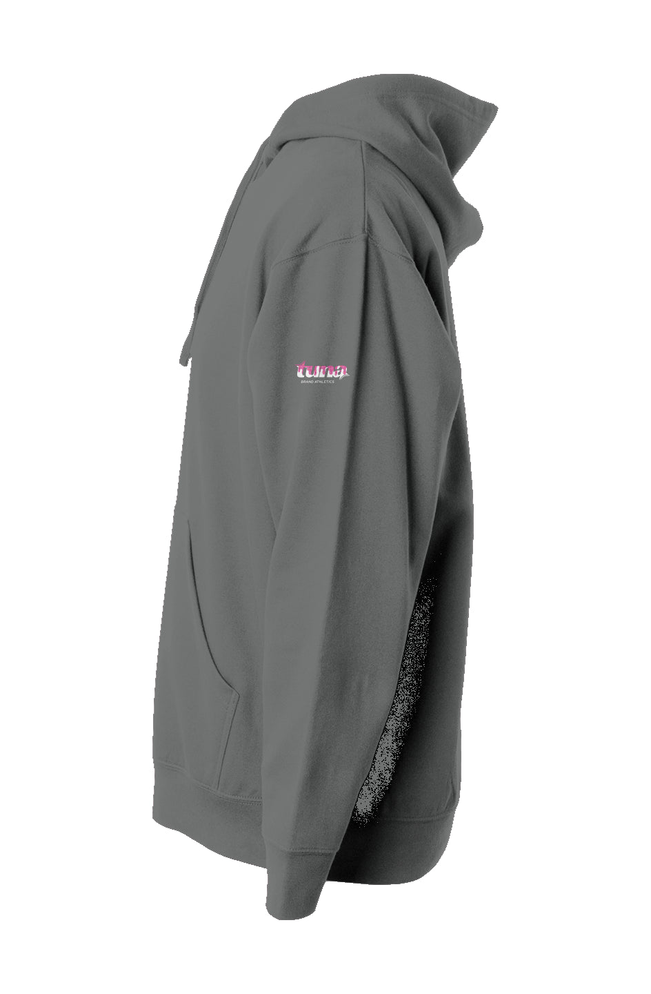 Tuna Baseball Drip pullover hoody- charcoal