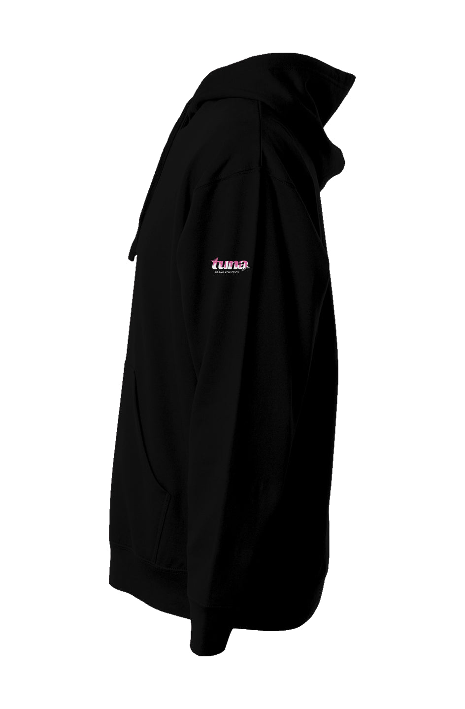 Tuna Baseball Drip pullover hoody- black