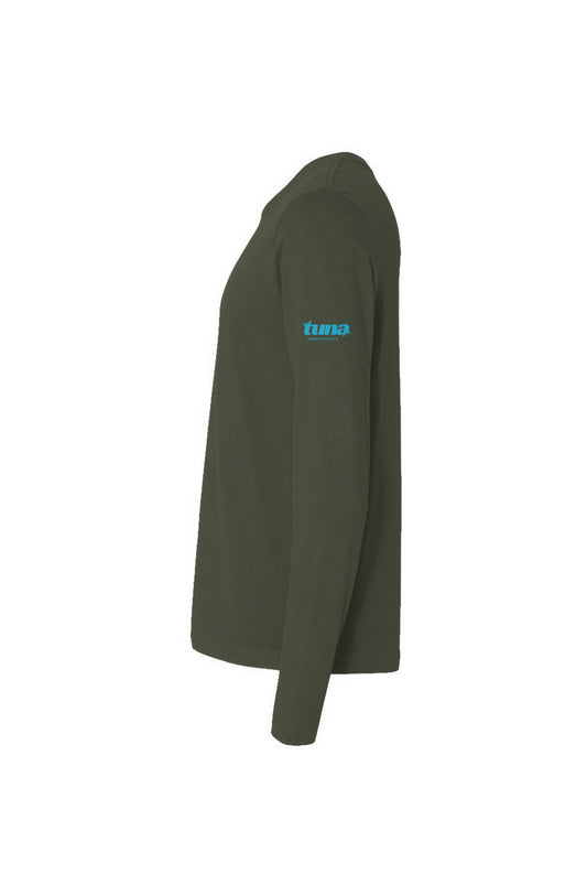 Men's Cotton Long-Sleeve Crew- military