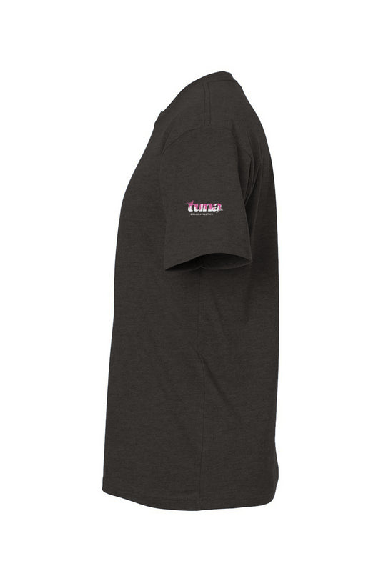 Tuna Baseball Drip Short Sleeve T shirt- charcoal